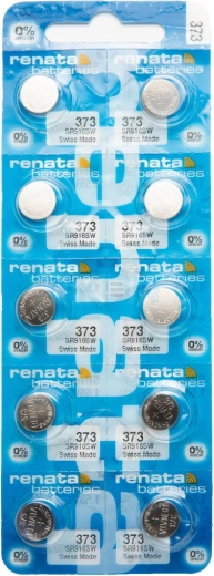 Pila de botón Renata 373 SR916SW para relojes 1,55 V 29 mAh, paquete de 10 uds.
