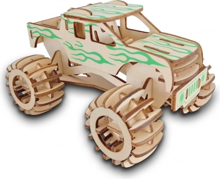 Rompecabezas 3D de madera Monster Truck