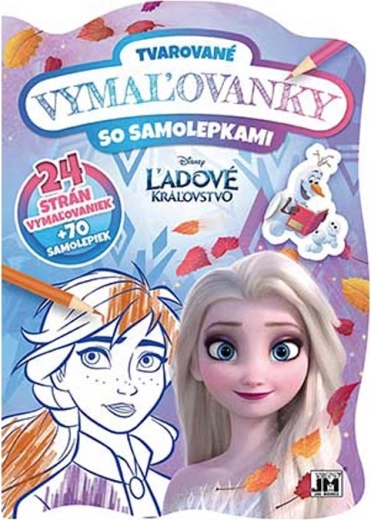 Cuaderno para colorear con formas Frozen