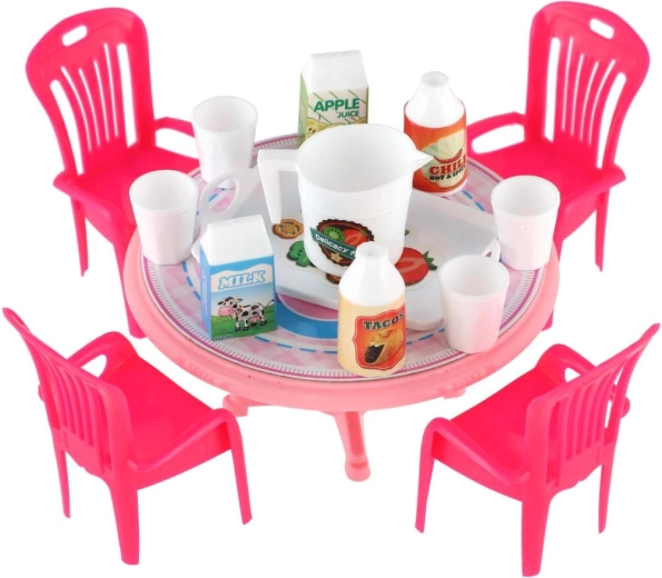 Mesa con cuatro sillas