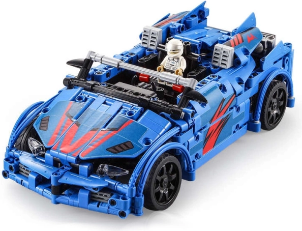 Kit de construcción CADA coche de carreras con control remoto, 585 piezas con asiento eyectable