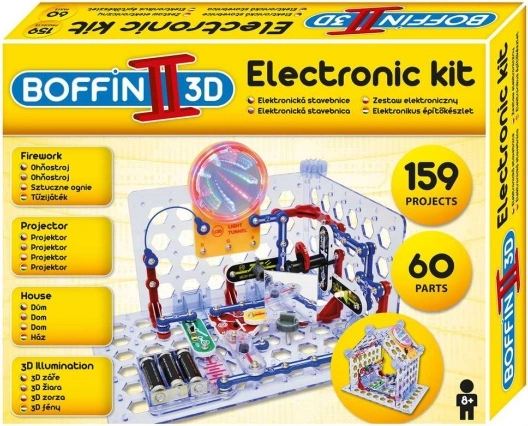 Boffin II 3D set de construcción electrónica con efectos 3D y proyector