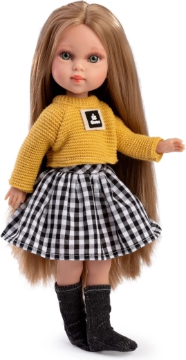 Muñeca realista Guca Penelope con cuerpo totalmente de vinilo, 34 cm