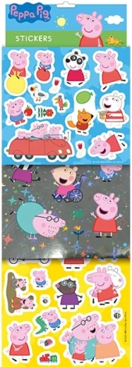 Pegatinas Peppa Pig – set con efecto de lámina y purpurina