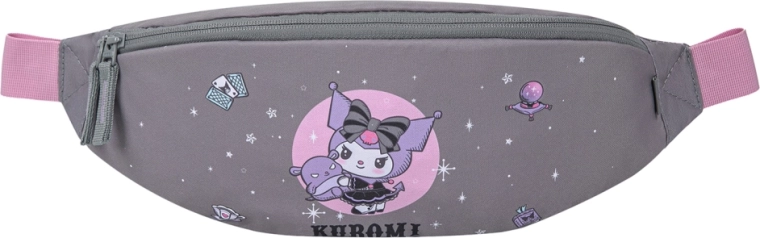 Riñonera Baagl Snap Kuromi gris