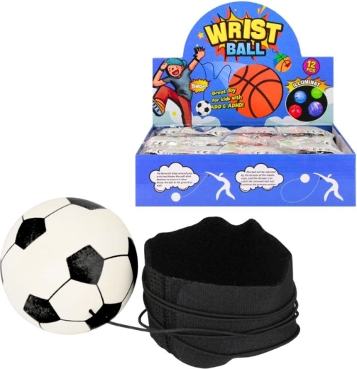 Balón de fútbol con goma para la muñeca
