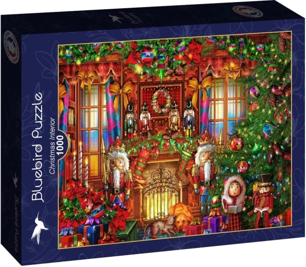 Puzzle Bluebird Decoración navideña del interior 1000 piezas