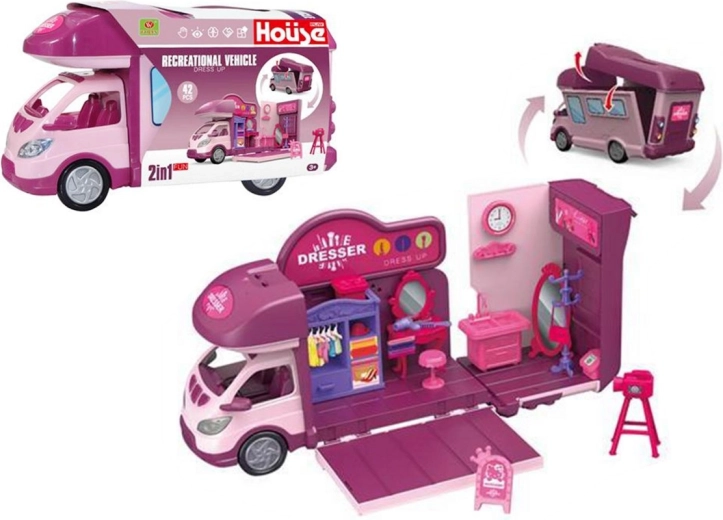Autocaravana para muñecas con accesorios