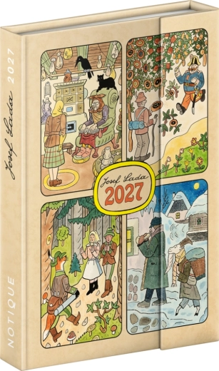 Agenda semanal magnética Notique Josef Lada 2027 11 x 16 cm