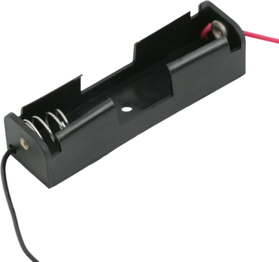 Portapilas para 1 batería AA con cable de 12 cm