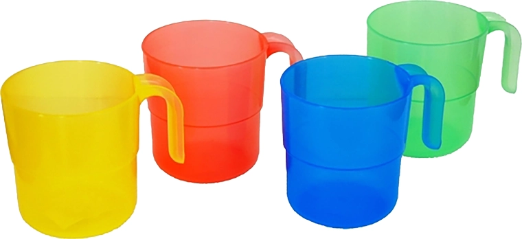 Vaso de plástico apilable 0,33 l – mezcla de colores