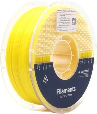 Filamento ABS High Speed 1,75 mm, 1 kg, amarillo
