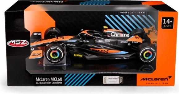 Modelo coleccionable de Fórmula MSZ McLaren MCL60 Australian GP a escala 1:24