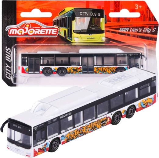 Autobús urbano MAN Lion's City C – modelo blanco Majorette