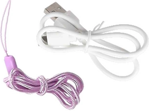 Incluye cable USB‑C y cordón para el cuello