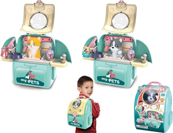 Mascota en una mochila
