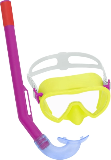 Set de snorkel juvenil Bestway amarillo – máscara y snorkel