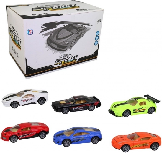 Coche metálico con retroceso para niños