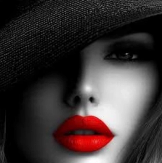 NORIMPEX pintura de diamantes mujer con labios rojos 30 × 40 cm