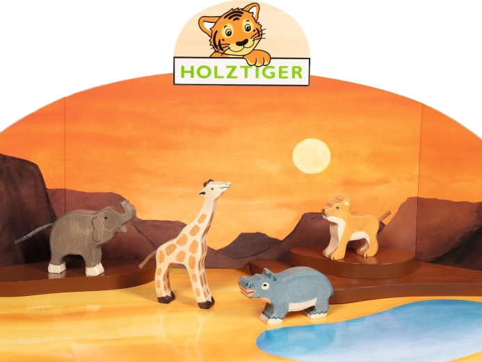Set de animales salvajes HOLZTIGER (4 unidades)