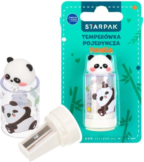 Sacapuntas Panda con goma - 1 unidad
