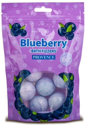 Bombas efervescentes para baño arándano Provence 6 uds (20 g)