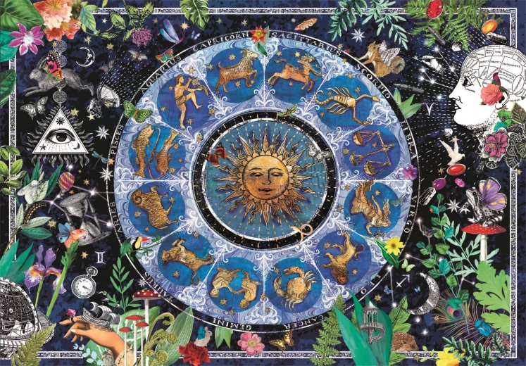 Clementoni Puzzle Mapa astrológica 1000 piezas