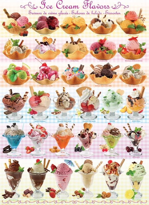 Puzzle EUROGRAPHICS sabores de helado 1000 piezas