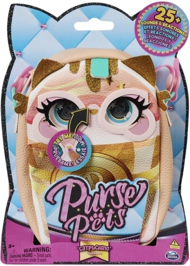 Bolso interactivo infantil Spin Master Purse Pets Catpuchino