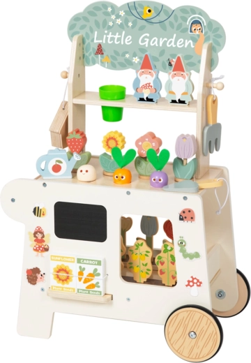 Carrito móvil 2 en 1: jardinería y tienda