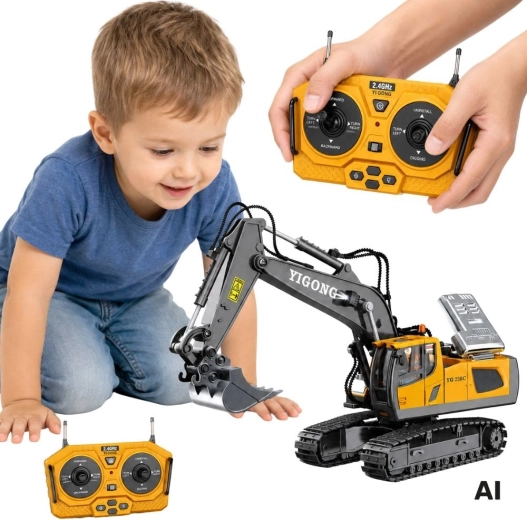 Gran excavadora de construcción teledirigida Woopie