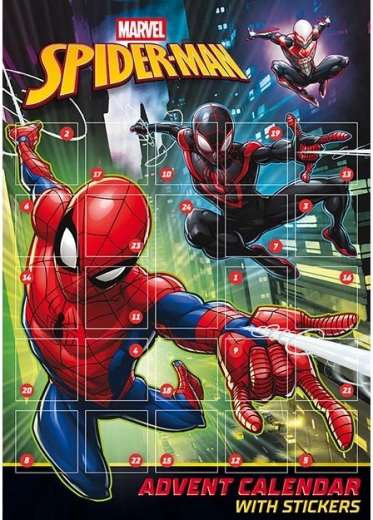 Calendario de Adviento con pegatinas Spider-Man