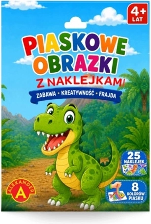 Set creativo de dibujos con arena Dinosaurio