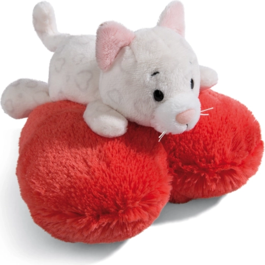 Gatita de peluche NICI con corazón 13 cm