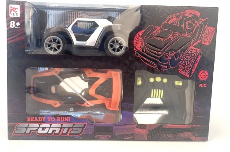 Coche RC con control remoto 27 MHz para niños
