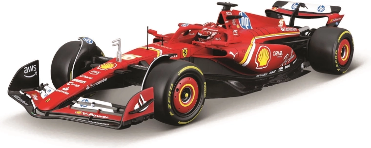 Modelo de coche 1:18 Ferrari SF-24 (2024) en estuche protector