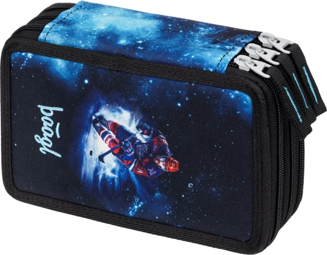 Estuche escolar BAAGL de tres compartimentos Hockey