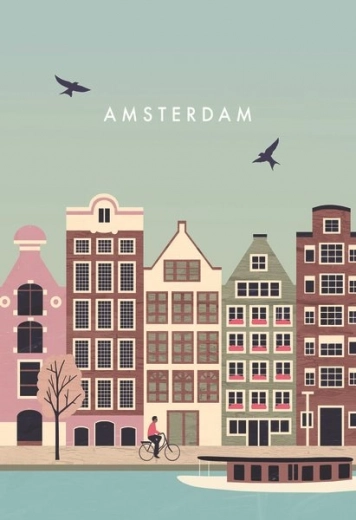 Puzle Ámsterdam de 99 piezas de Ravensburger