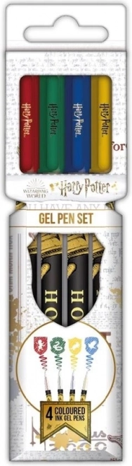 Bolígrafos de gel de colores HARRY POTTER – set de 4 uds