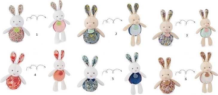 Conejito de peluche 2 en 1 Doudou