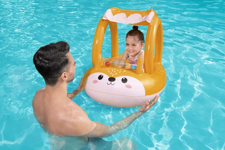 Cómodo fondo inflable