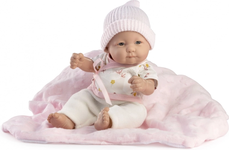 Muñeco bebé realista con cuerpo totalmente de vinilo 25 cm GUCA