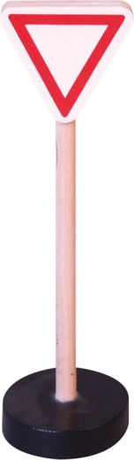 Señal de tráfico de madera Ceda el paso BABU