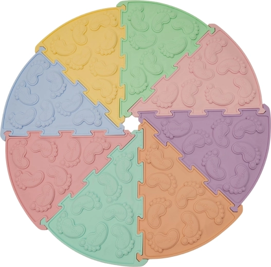 Alfombrillas sensoriales Ortopedek pastel 16 uds.