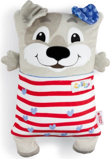 Nici Cosidoos perrito de peluche reversible y cojín 30 × 20 cm