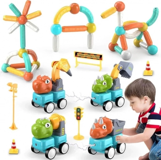 Locomotora magnética de dinosaurio de Woopie Toys