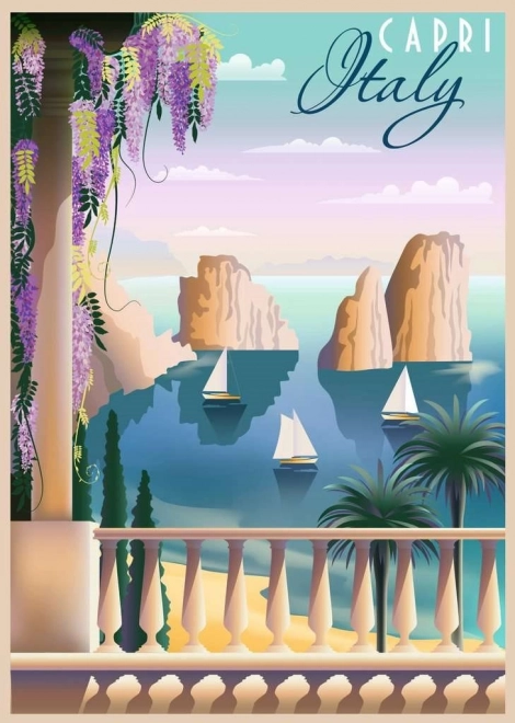 Puzzle RAVENSBURGER Postal desde Capri de 1000 piezas