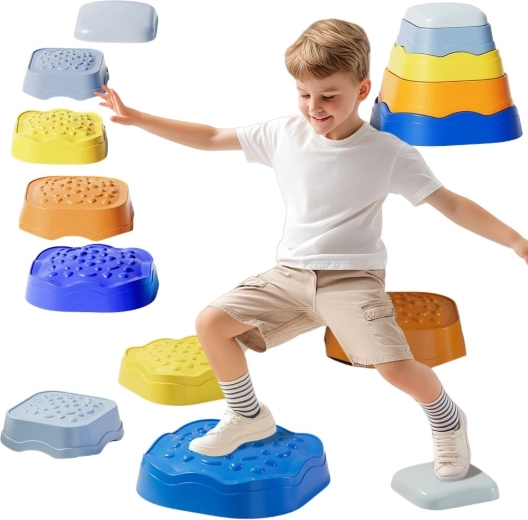 Piedras sensoriales de equilibrio Woopie para niños