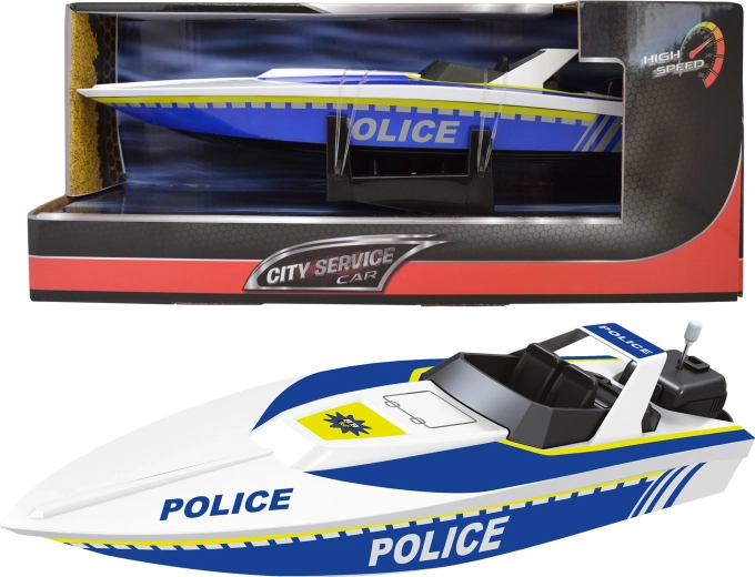 City Service Car lancha rápida policial teledirigida 1:14