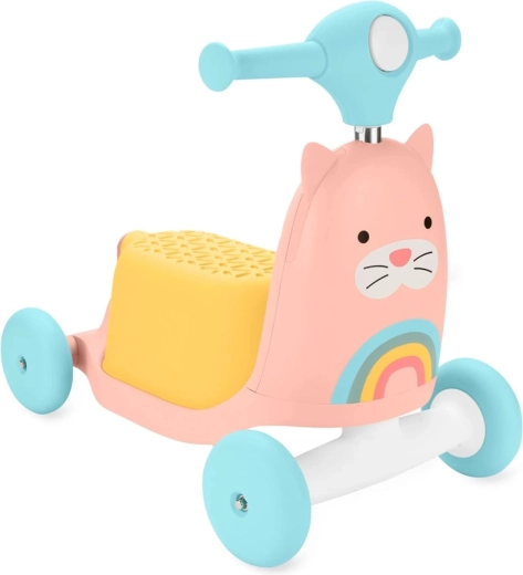 Skip Hop Zoo correpasillos y patinete 3 en 1 gatito